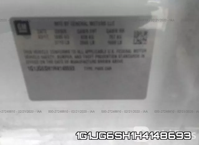 1G1JG6SH1H4148693 фото 10