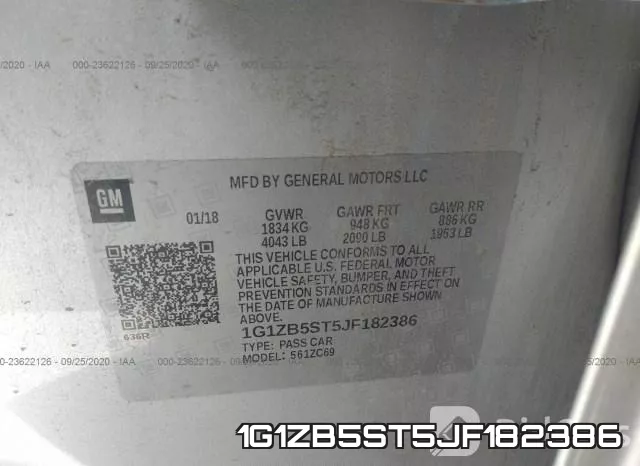 1G1ZB5ST5JF182386 фото 10