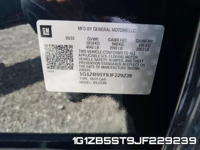 1G1ZB5ST9JF229239 фото 2