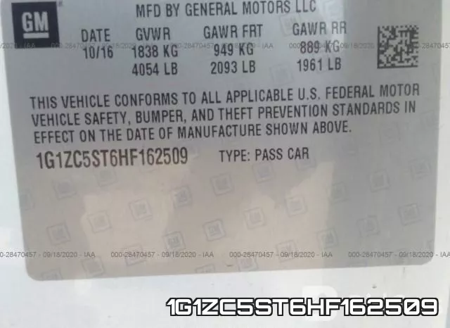 1G1ZC5ST6HF162509 фото 10