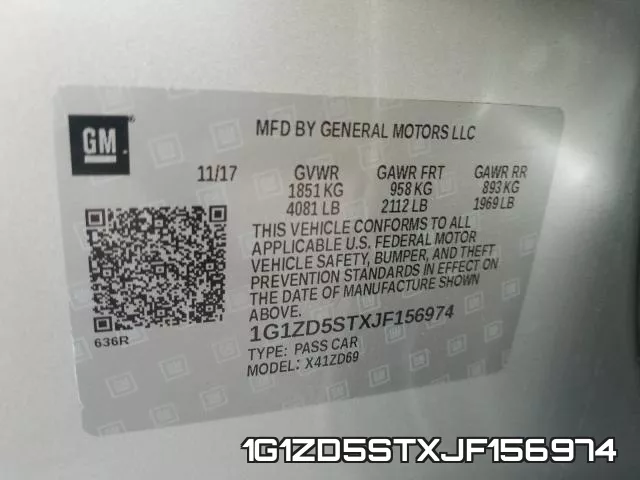 1G1ZD5STXJF156974 фото 2