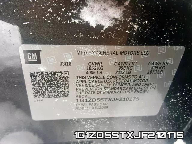 1G1ZD5STXJF210175 фото 2