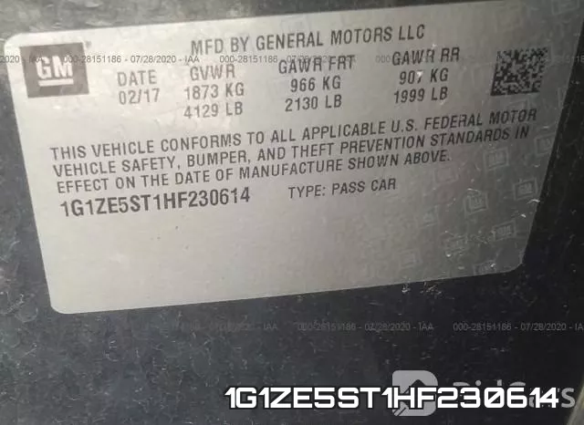 1G1ZE5ST1HF230614 фото 10