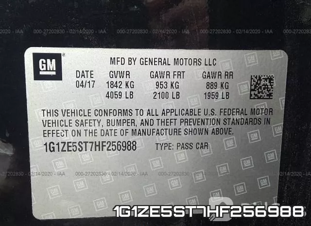 1G1ZE5ST7HF256988 фото 10