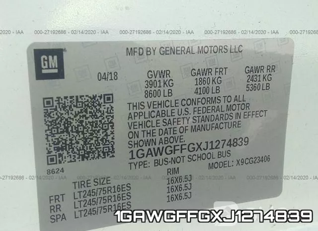 1GAWGFFGXJ1274839 фото 10