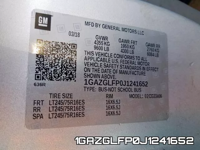 1GAZGLFP0J1241652 фото 2