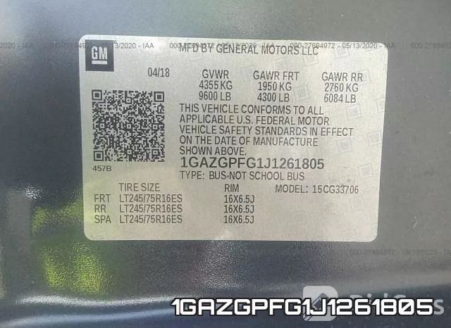 1GAZGPFG1J1261805 фото 10