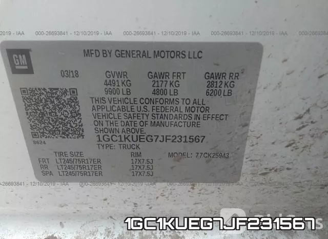 1GC1KUEG7JF231567 фото 10