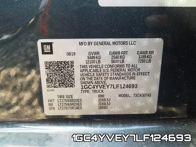 1GC4YVEY7LF124693 фото 2