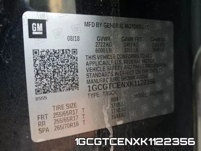 1GCGTCENXK1122356 фото 2
