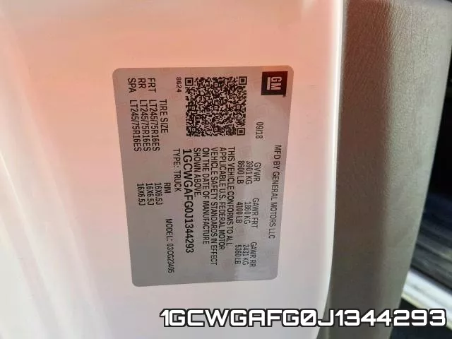 1GCWGAFG0J1344293 фото 2