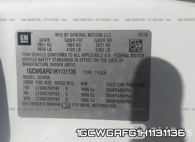 1GCWGAFG1H1131136 фото 10