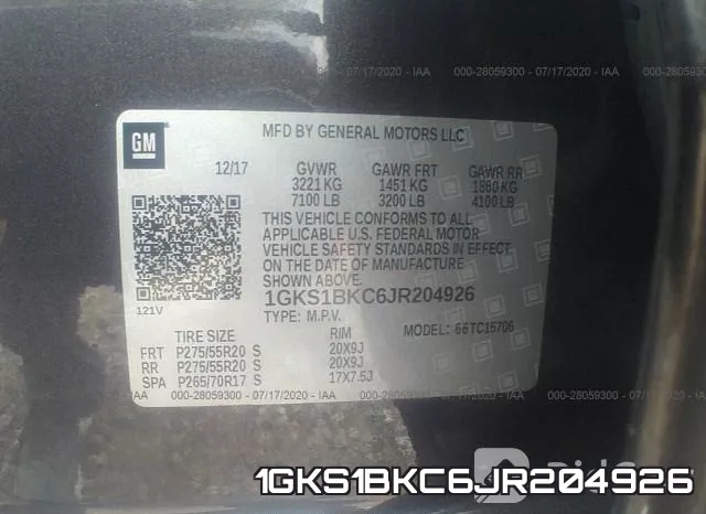 1GKS1BKC6JR204926 фото 10