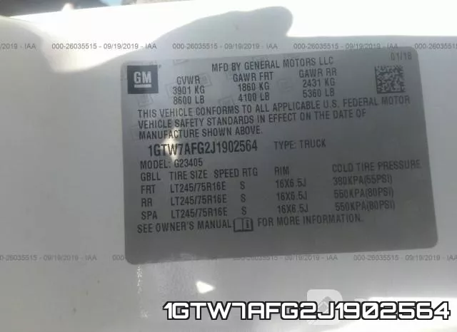 1GTW7AFG2J1902564 фото 10