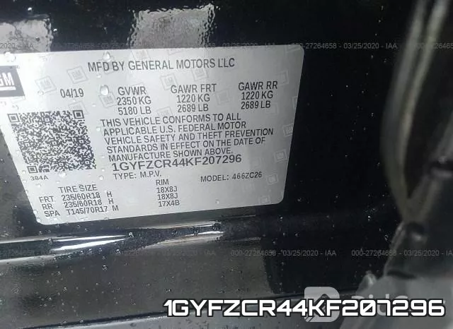 1GYFZCR44KF207296 фото 10