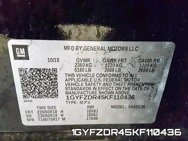 1GYFZDR45KF110436 фото 2