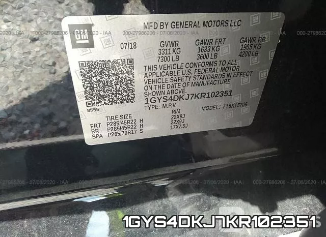 1GYS4DKJ7KR102351 фото 10