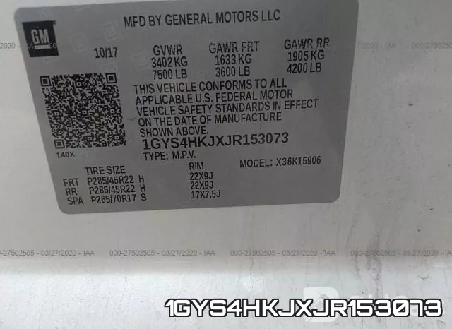 1GYS4HKJXJR153073 фото 10