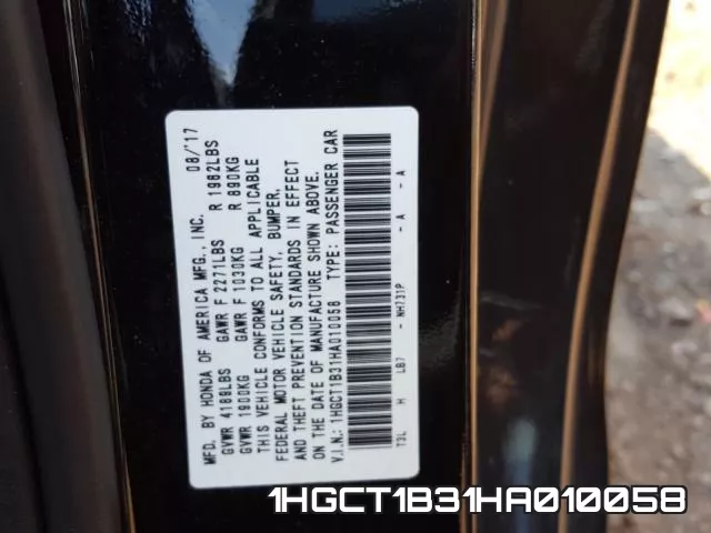 1HGCT1B31HA010058 фото 2