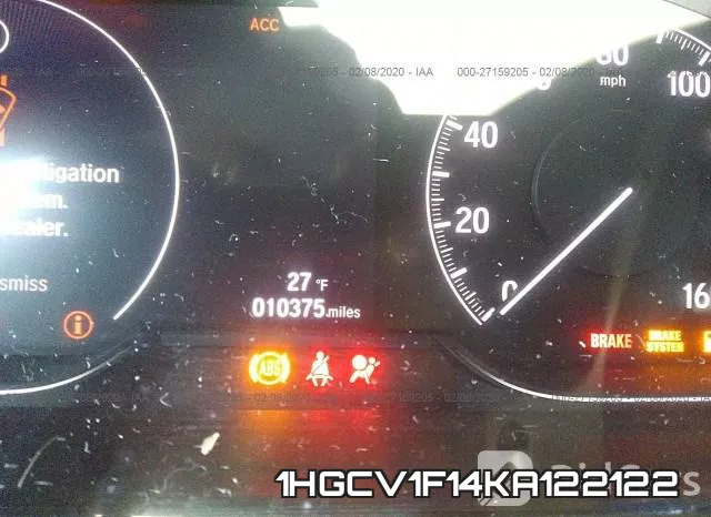 1HGCV1F14KA122122 фото 8
