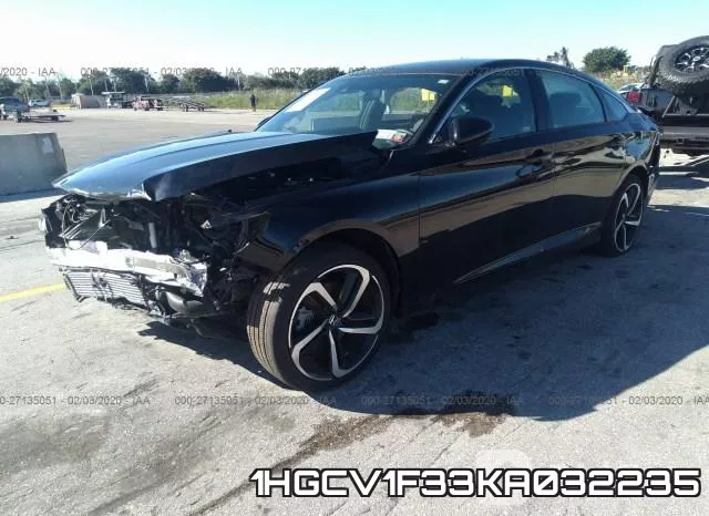 1HGCV1F33KA032235 фото 3