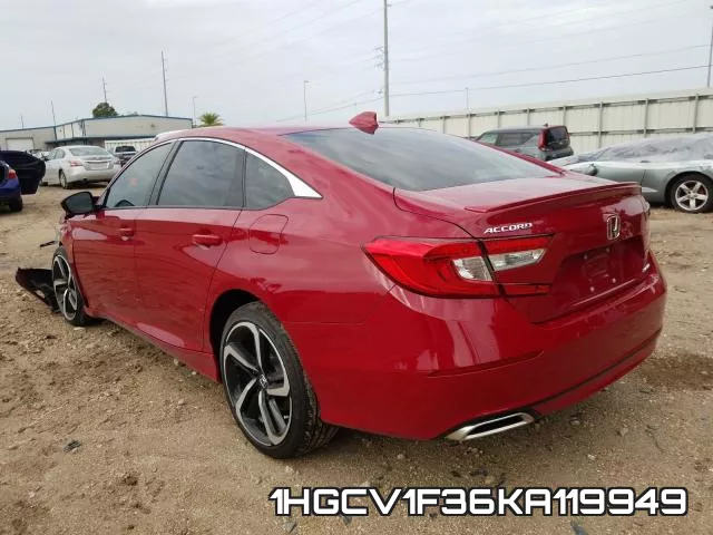 1HGCV1F36KA119949 фото 4