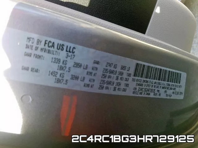 2C4RC1BG3HR729125 фото 2