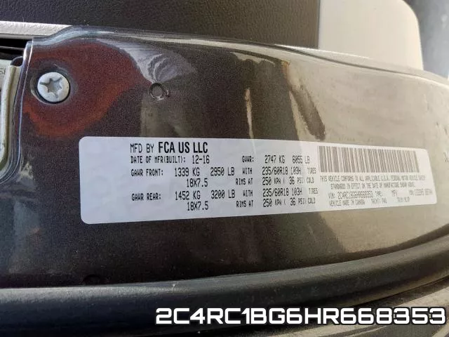 2C4RC1BG6HR668353 фото 2