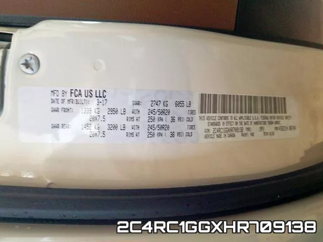 2C4RC1GGXHR709138 фото 2