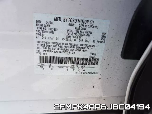 2FMPK4AP6JBC04194 фото 2