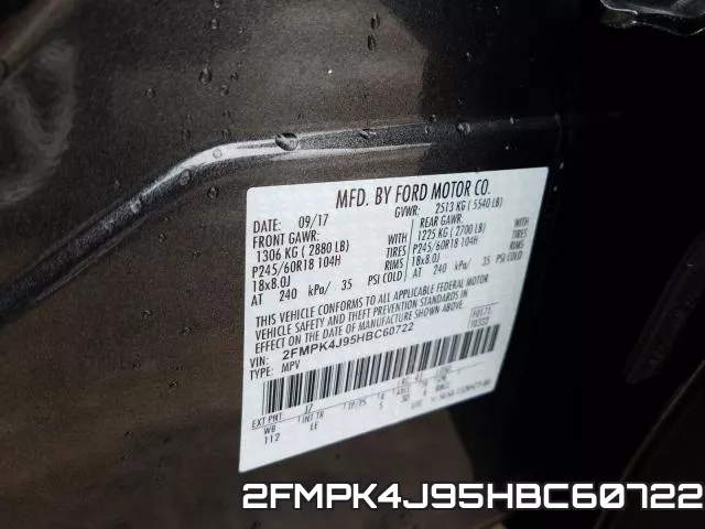 2FMPK4J95HBC60722 фото 2