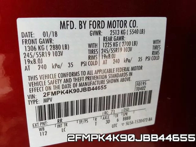 2FMPK4K90JBB44655 фото 2
