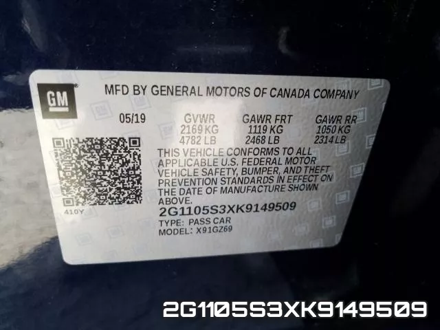 2G1105S3XK9149509 фото 2