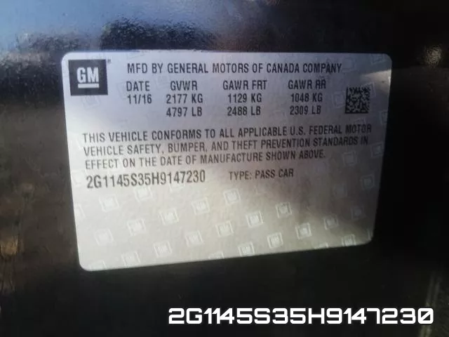 2G1145S35H9147230 фото 2