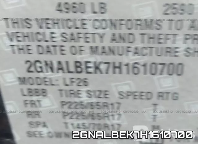2GNALBEK7H1610700 фото 10