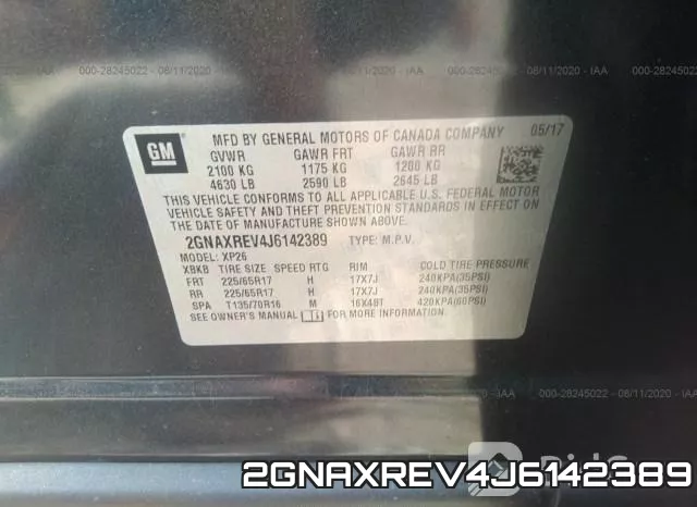 2GNAXREV4J6142389 фото 10