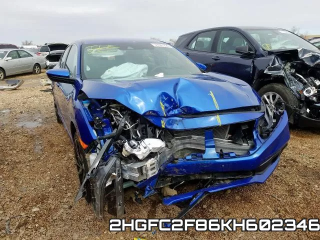 2HGFC2F86KH602346 фото 2