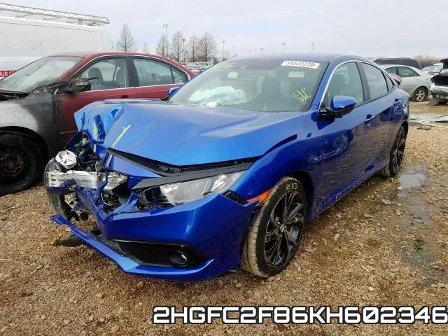 2HGFC2F86KH602346 фото 3
