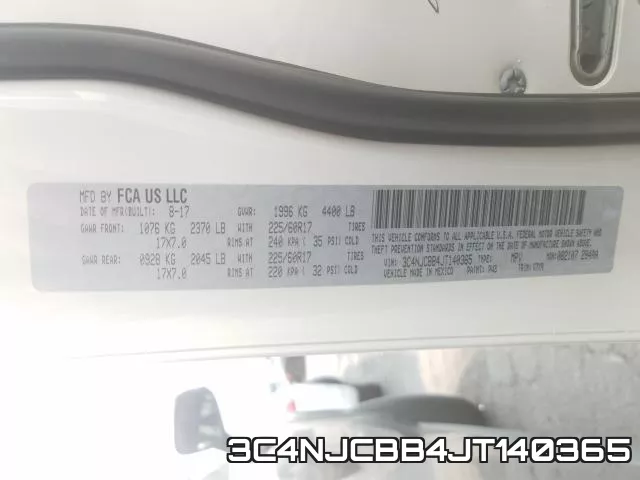 3C4NJCBB4JT140365 фото 2