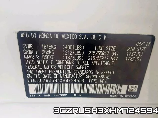3CZRU5H3XHM724594 фото 2