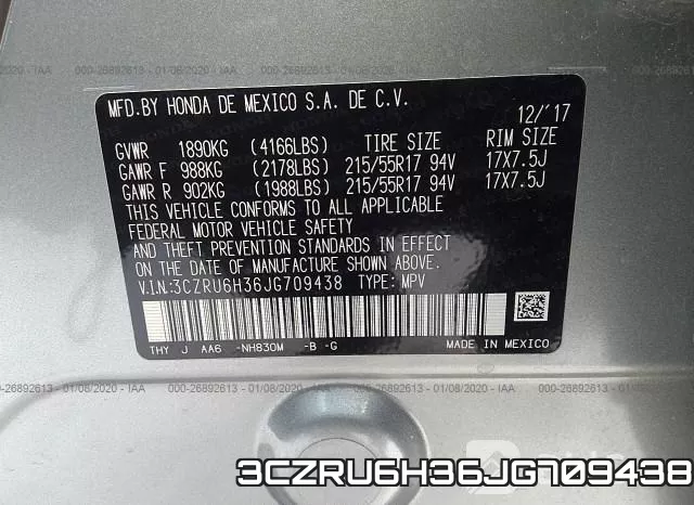 3CZRU6H36JG709438 фото 10