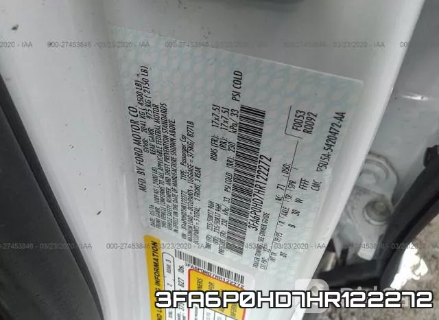 3FA6P0HD7HR122272 фото 10