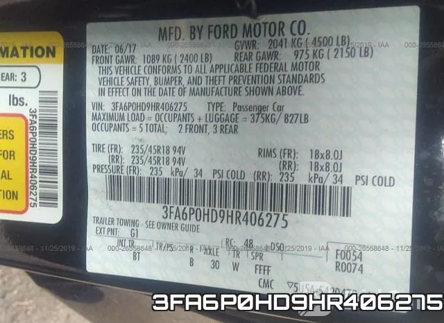 3FA6P0HD9HR406275 фото 10