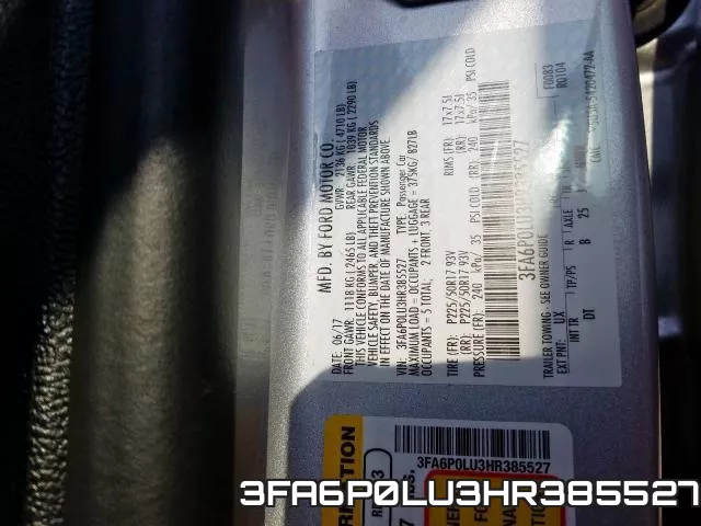 3FA6P0LU3HR385527 фото 2