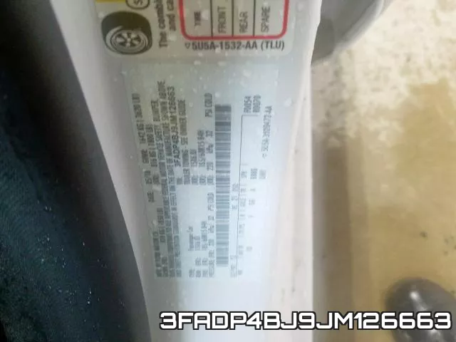 3FADP4BJ9JM126663 фото 2