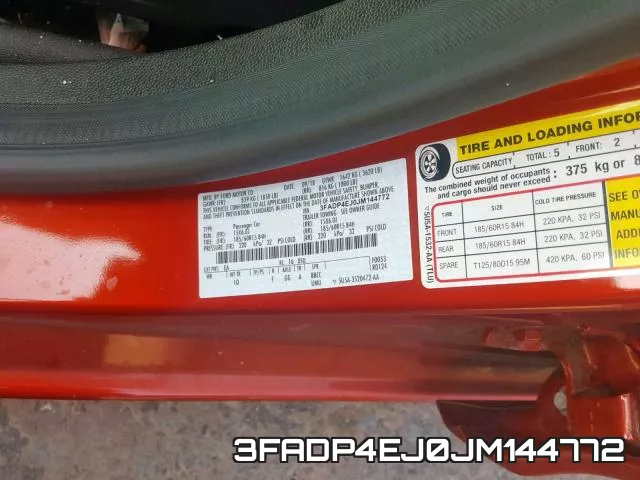 3FADP4EJ0JM144772 фото 2