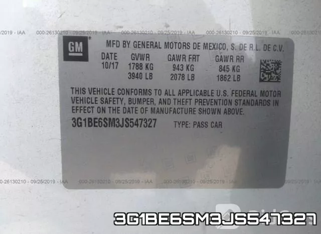 3G1BE6SM3JS547327 фото 10