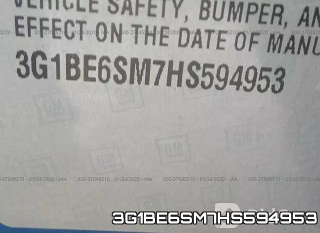 3G1BE6SM7HS594953 фото 10