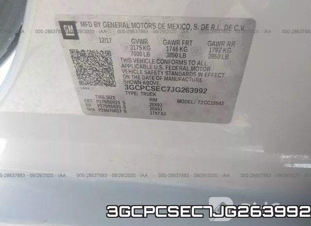 3GCPCSEC7JG263992 фото 10