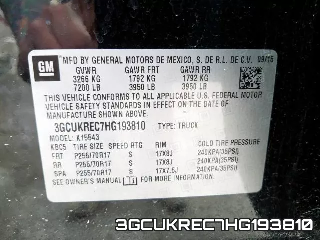 3GCUKREC7HG193810 фото 2